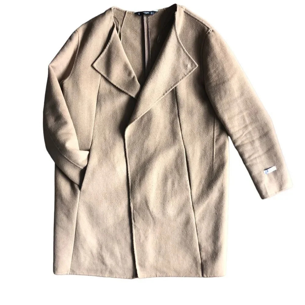 Mango oversized wool blend coat